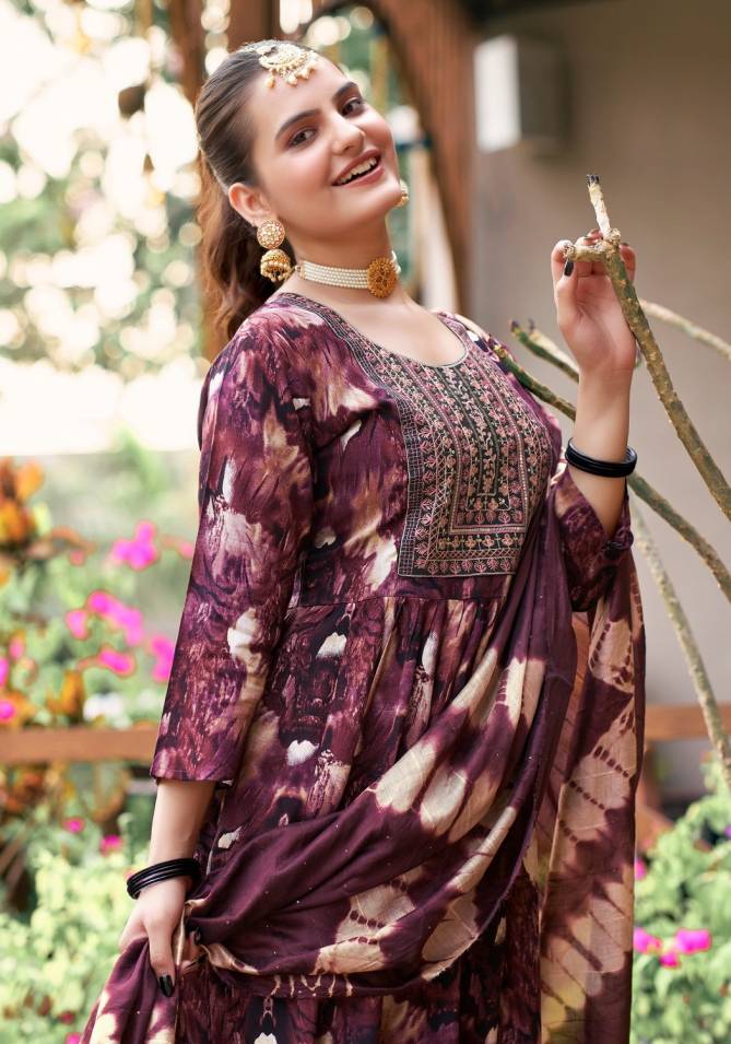 Shanaya Vol 01 By Mystic 9 Foil Printed Kurti With Bottom Dupatta Wholesale Market In Surat
